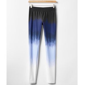 Gap Fit Ombré Blue Workout Leggings